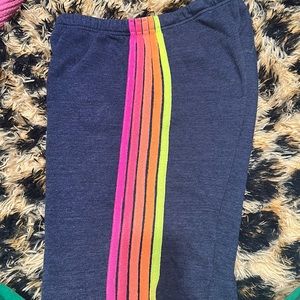 Aviator nation neon stripe sweatpants